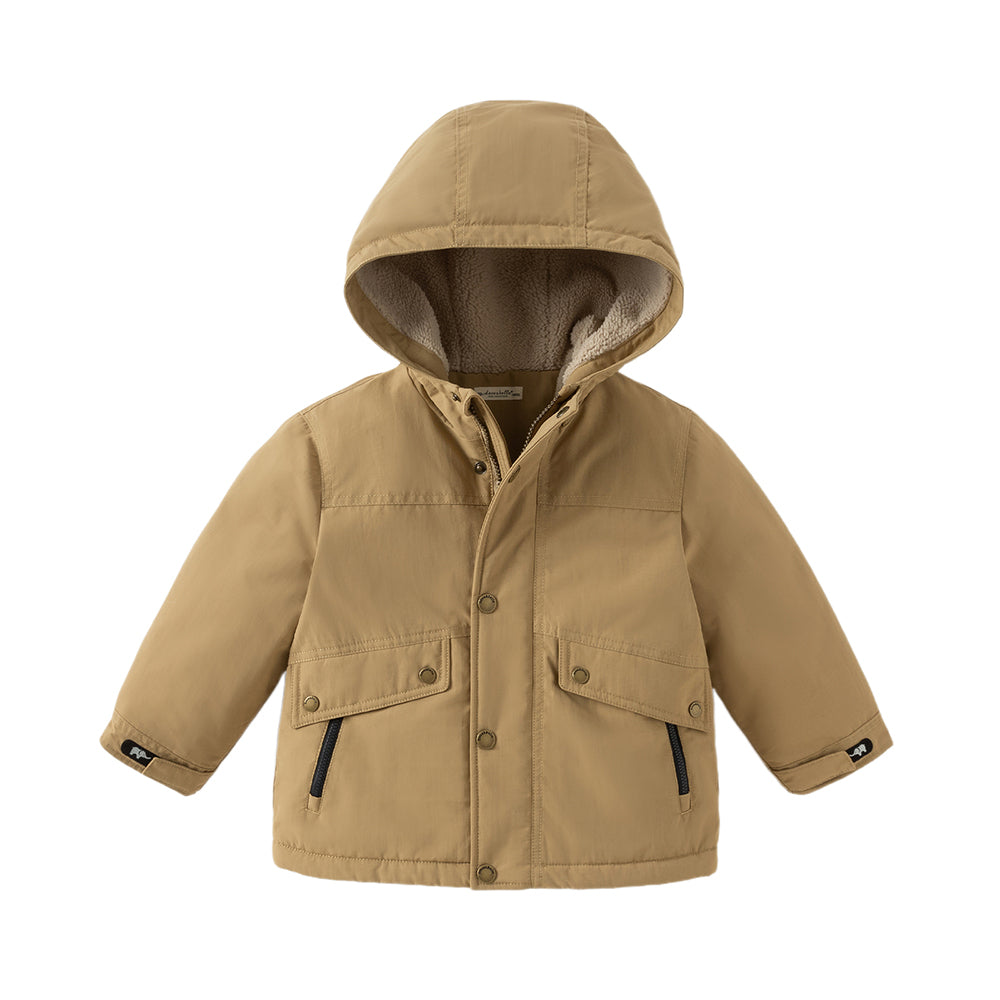 Dave&Bella Kids Girls/Boys Cozy Outwear Plush-lined Hooded Padded Jackets