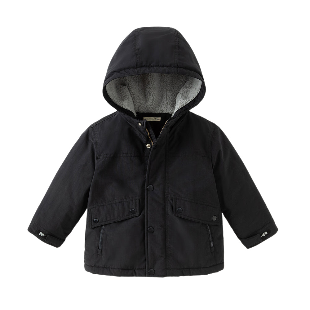 Dave&Bella Kids Girls/Boys Cozy Outwear Plush-lined Hooded Padded Jackets