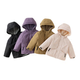 Dave&Bella Kids Girls/Boys Cozy Outwear Plush-lined Hooded Padded Jackets