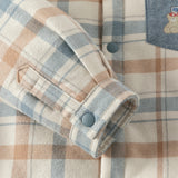 Dave&Bella Toddler Boys Classic Plaid Padded Shirts Tops