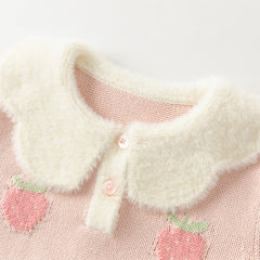 Dave&Bella Toddler Girls Versatile Stylish Sweet Pink Soft Sweaters Tops