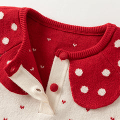 Dave&Bella Toddler Girls Autumn Elegance Beige Pullover Knit Sweaters Tops