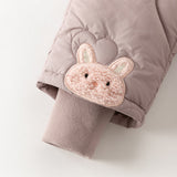 Dave&Bella Toddler Girls/Boys Black/Grey Pink Loose Cozy Padded Pants
