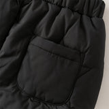 Dave&Bella Toddler Girls/Boys Black/Grey Pink Loose Cozy Padded Pants