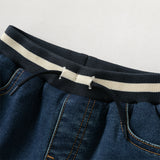 Dave&Bella Toddler Boys Denim Blue Outdoor Warm Padded Pants