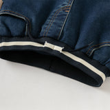 Dave&Bella Toddler Boys Denim Blue Outdoor Warm Padded Pants