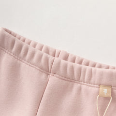 Dave&Bella Toddler Gilrs Versatile Candy Pink/Grey Soft Plush-lined Leggings Pants