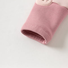 Dave&Bella Toddler Gilrs Versatile Candy Pink/Grey Soft Plush-lined Leggings Pants