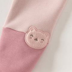 Dave&Bella Toddler Gilrs Versatile Candy Pink/Grey Soft Plush-lined Leggings Pants