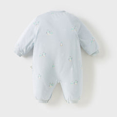 Dave&Bella Baby Girls/Boys Winter Cute Print Indoor Warm Padded Rompers