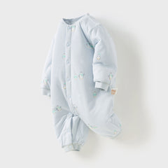 Dave&Bella Baby Girls/Boys Winter Cute Print Indoor Warm Padded Rompers
