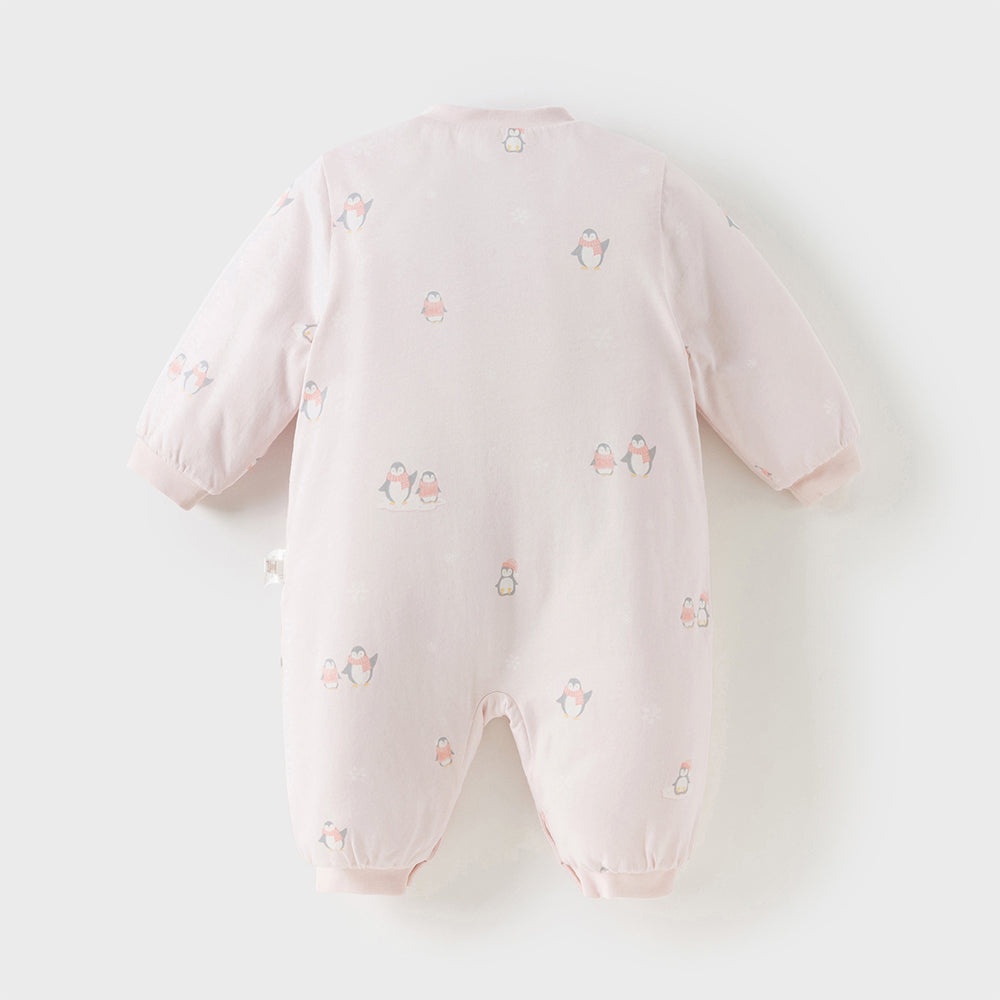 Dave&Bella Baby Girls/Boys Cute Print Indoor Warm Padded Rompers