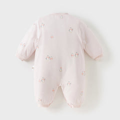 Dave&Bella Baby Girls/Boys Winter Cute Print Indoor Warm Padded Rompers
