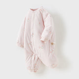 Dave&Bella Baby Girls/Boys Cute Print Indoor Warm Padded Rompers