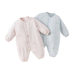 Dave&Bella Baby Girls/Boys Winter Cute Print Indoor Warm Padded Rompers