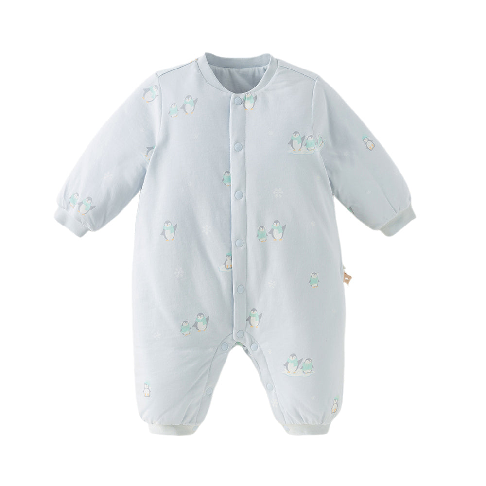 Dave&Bella Baby Girls/Boys Cute Print Indoor Warm Padded Rompers