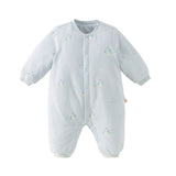 Dave&Bella Baby Girls/Boys Cute Print Indoor Warm Padded Rompers