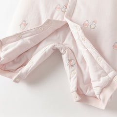 Dave&Bella Baby Girls/Boys Winter Cute Print Indoor Warm Padded Rompers
