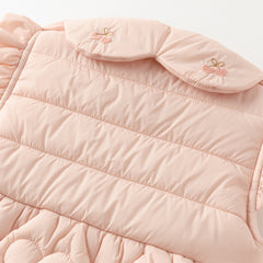 Dave&Bella Toddler Girls Sweet Pink Sleeveless Cozy Padded Vest Tops