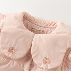 Dave&Bella Toddler Girls Sweet Pink Sleeveless Cozy Padded Vest Tops