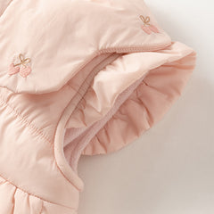 Dave&Bella Toddler Girls Sweet Pink Sleeveless Cozy Padded Vest Tops