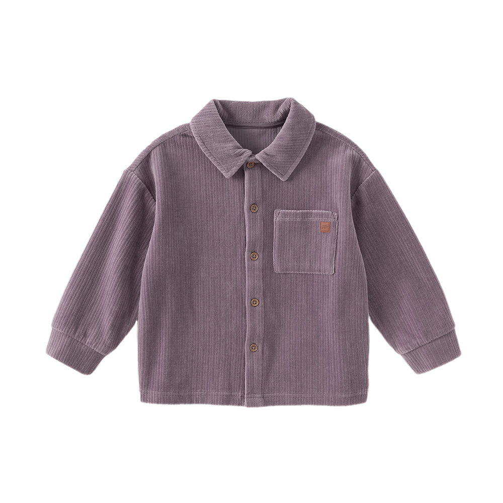 Dave&Bella Kids Boys Apricot/Blue/Purple College-style Shirts Tops
