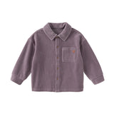 Dave&Bella Kids Boys Apricot/Blue/Purple College-style Shirts Tops