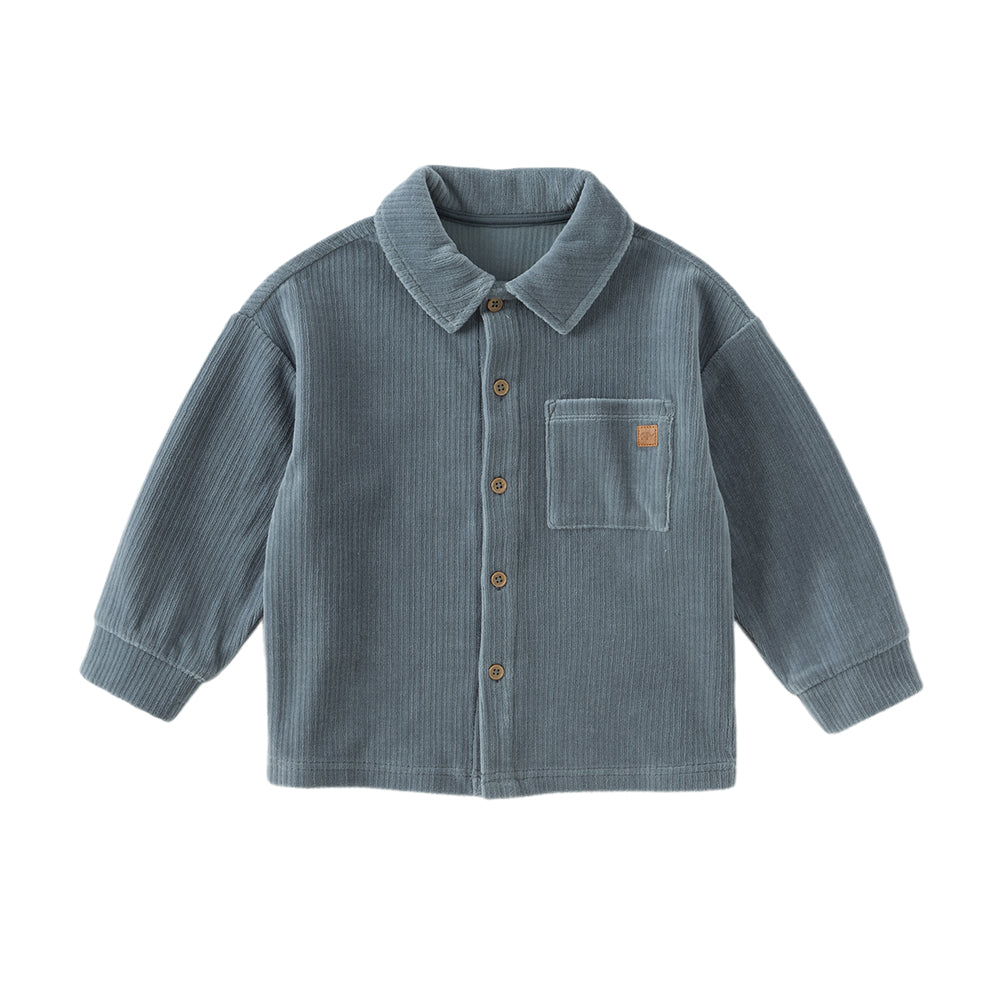 Dave&Bella Kids Boys Apricot/Blue/Purple College-style Shirts Tops
