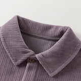 Dave&Bella Kids Boys Apricot/Blue/Purple College-style Shirts Tops