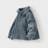 Dave&Bella Kids Boys Apricot/Blue/Purple College-style Shirts Tops