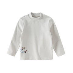 Dave&Bella Toddler Boys Winter Casual Turtle Collar T-shirts Tops