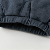 Dave&Bella Toddler Boys Casual Blue Windproof Adjustable-waistband Padded Pants