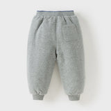 Dave&Bella Toddler Girls/Boys Cute Pink/Grey Outwear Warm Padded Pants