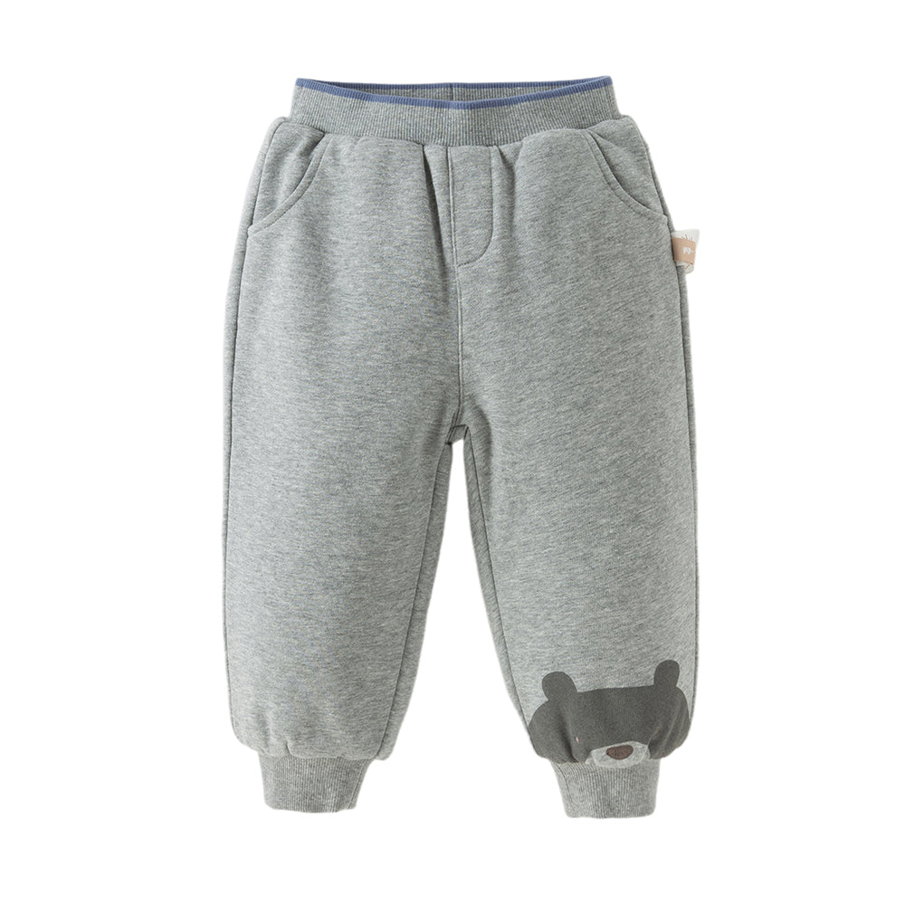 Dave&Bella Toddler Girls/Boys Cute Pink/Grey Outwear Warm Padded Pants