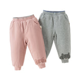 Dave&Bella Toddler Girls/Boys Cute Pink/Grey Outwear Warm Padded Pants