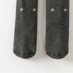 Dave&Bella Toddler Girls Winter Versatile Dark Grey Cozy Cotton Tights Leggings