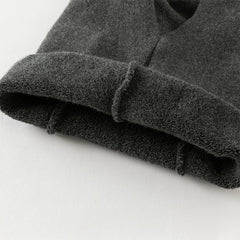 Dave&Bella Toddler Girls Winter Versatile Dark Grey Cozy Cotton Tights Leggings