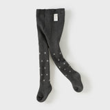 Dave&Bella Toddler Girls Versatile Dark Grey Cozy Cotton Tights Leggings