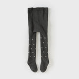 Dave&Bella Toddler Girls Versatile Dark Grey Cozy Cotton Tights Leggings