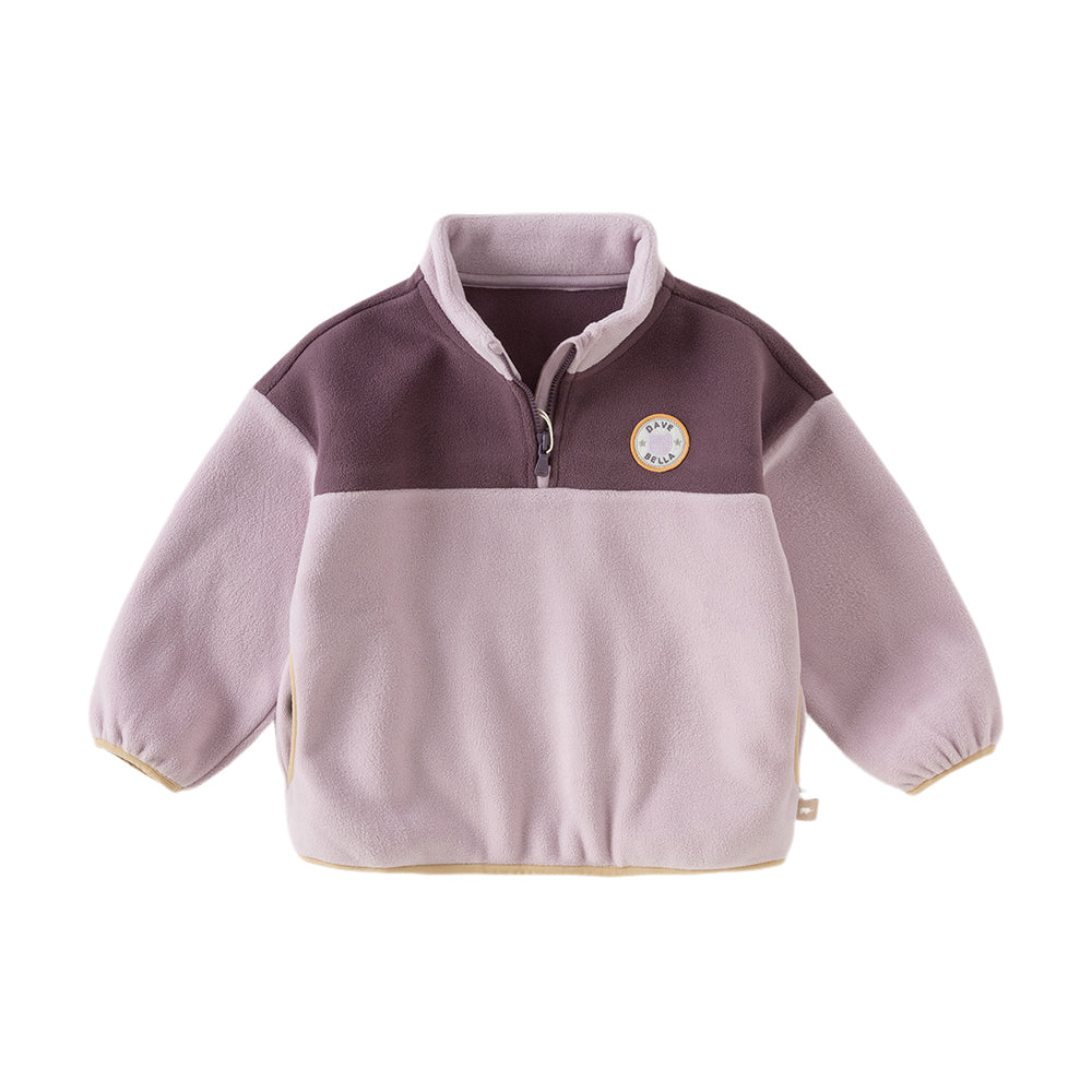 Dave&Bella Toddler Girls/Boys Winter Casual Turtle Soft Fleece Sweatshirts Tops