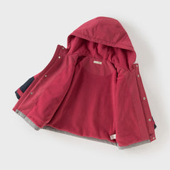 Dave&Bella Kids Boys/Girls Outdoor Cozy Windproof Long-sleeved Hooded Padded Jackets