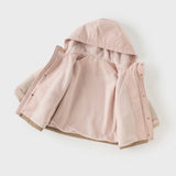 Dave&Bella Kids Boys/Girls Outdoor Cozy Windproof Long-sleeved Hooded Padded Jackets