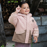 Dave&Bella Kids Boys/Girls Outdoor Cozy Windproof Long-sleeved Hooded Padded Jackets