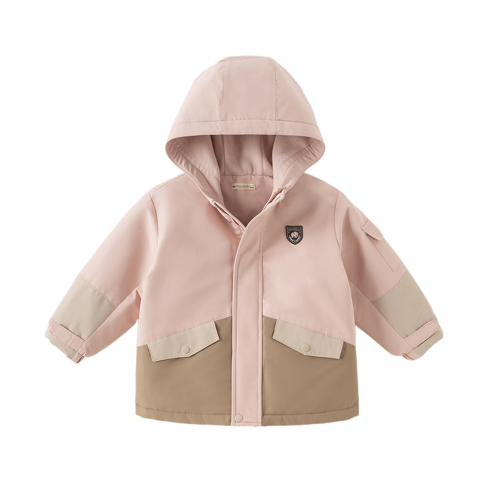 Dave&Bella Kids Boys/Girls Outdoor Cozy Windproof Long-sleeved Hooded Padded Jackets