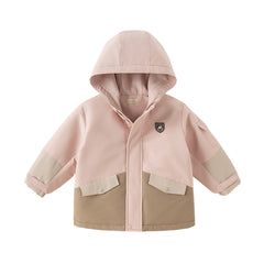 Dave&Bella Kids Boys/Girls Outdoor Cozy Windproof Long-sleeved Hooded Padded Jackets