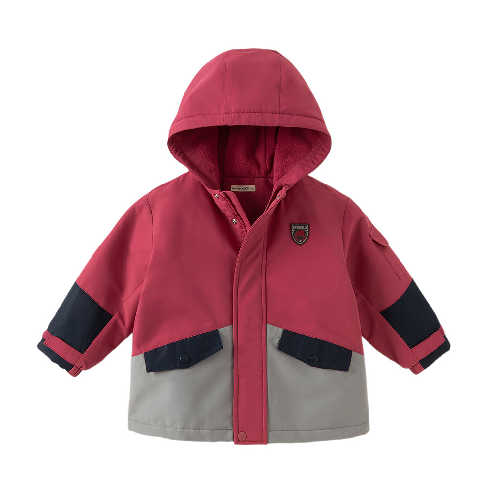 Dave&Bella Kids Boys/Girls Outdoor Cozy Windproof Long-sleeved Hooded Padded Jackets
