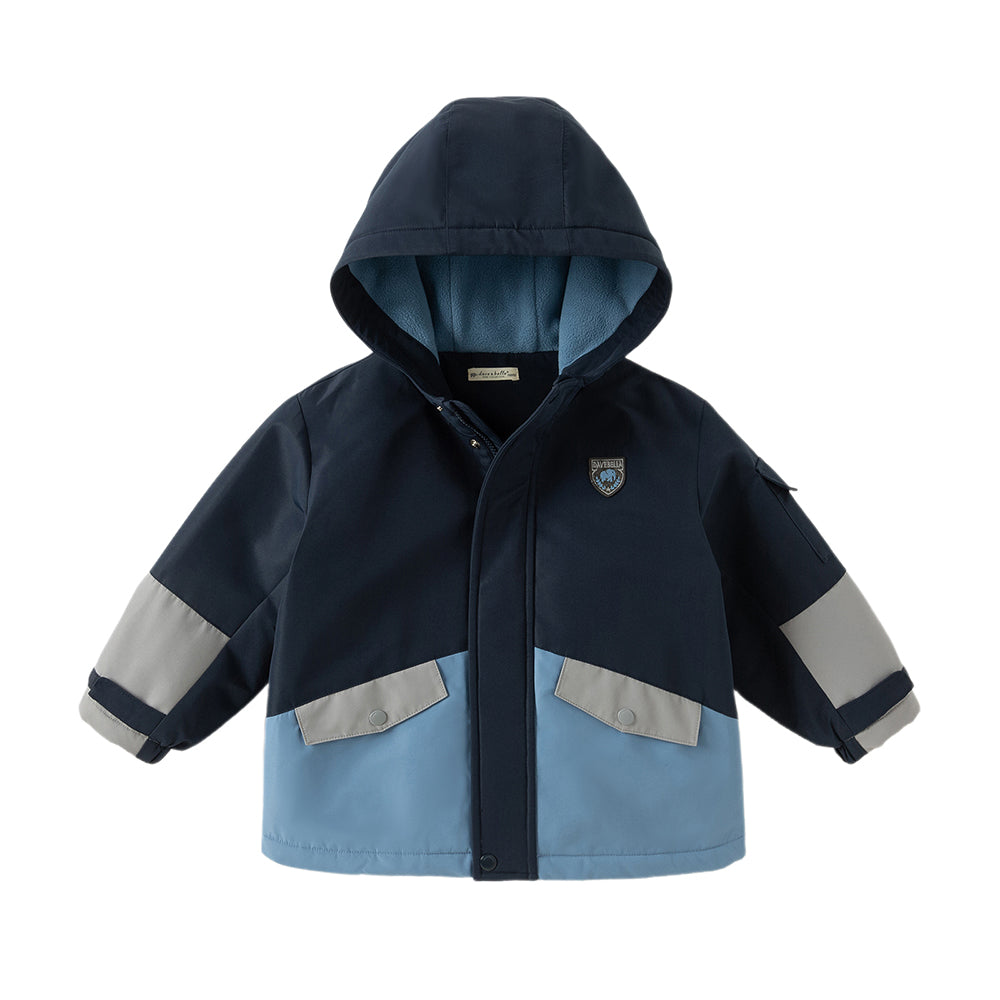 Dave&Bella Kids Boys/Girls Outdoor Cozy Windproof Long-sleeved Hooded Padded Jackets