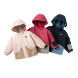 Dave&Bella Kids Boys/Girls Outdoor Cozy Windproof Long-sleeved Hooded Padded Jackets