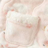 Dave&Bella Toddler Girls Cute Pink Swan Print Indoor Plush Pajamas