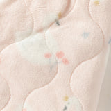 Dave&Bella Toddler Girls Cute Pink Swan Print Indoor Plush Pajamas